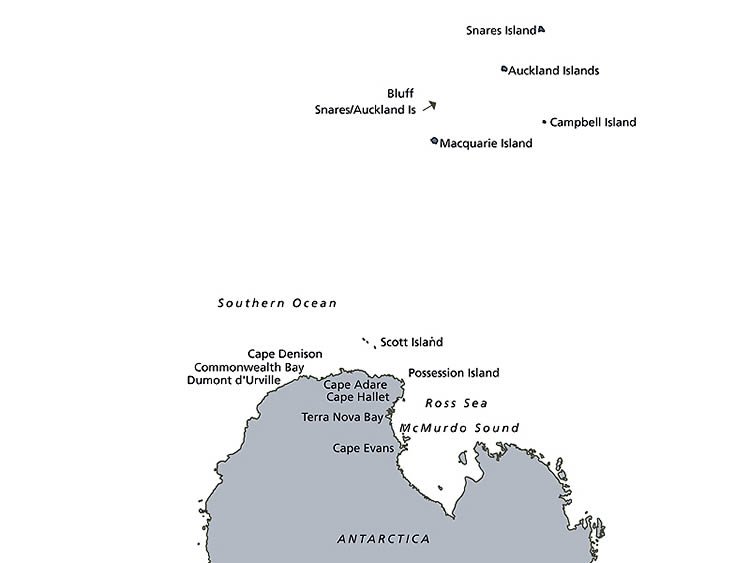 Antarctica Map