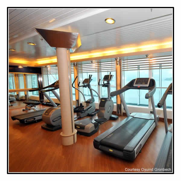 The gym on board MS Fram