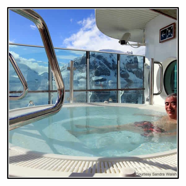 The on-deck Jacuzzi